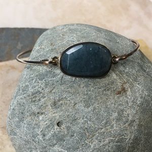 🎈Sale 🎈 2 for $10 minimal greatness rock stone look bangle bracelet blue